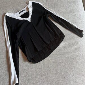 Black & White Women's Long Sleeve Top